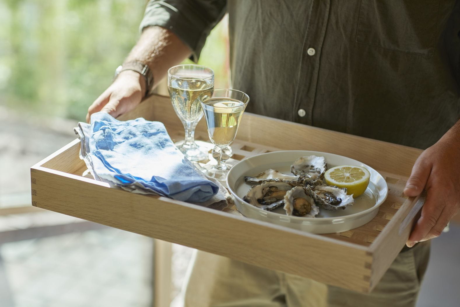 Skagerak Fionia Tray Oak, 52x36 Cm