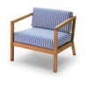 Skagerak Virkelyst Armchair, Sea Blue Stripe