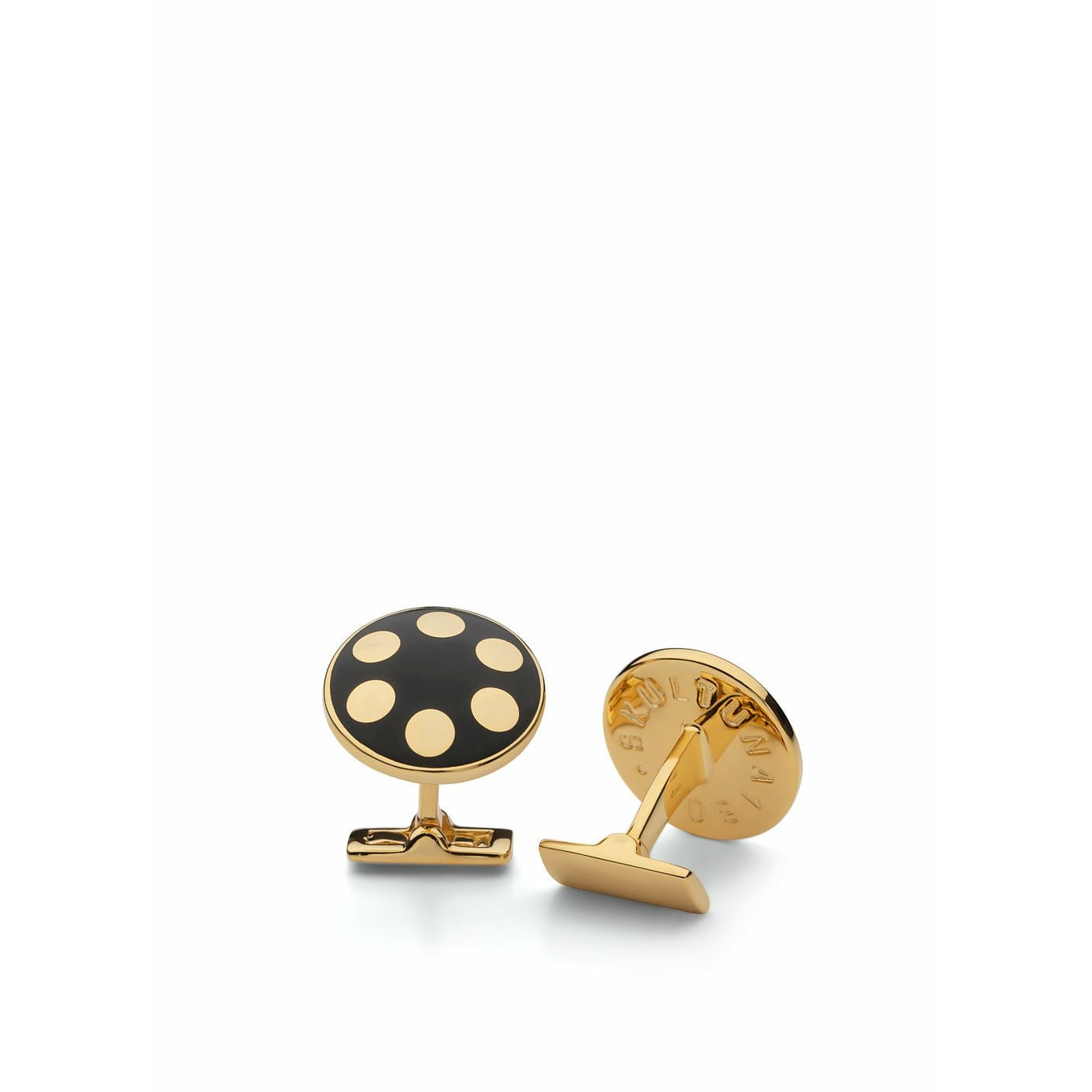Skultuna Balls Cufflink Gold Plane, Ø1,9 cm