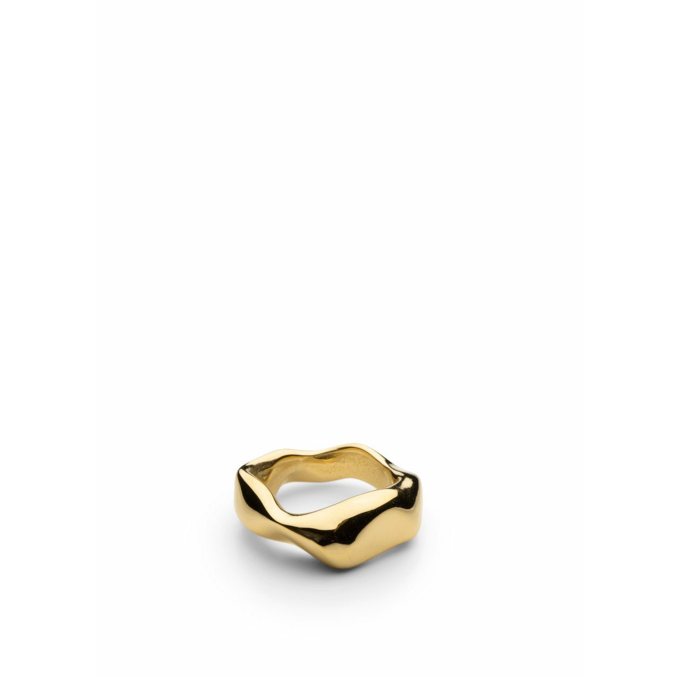 Skultuna Chunky Petit Ring Duże złoto plated, Ø1,97 cm