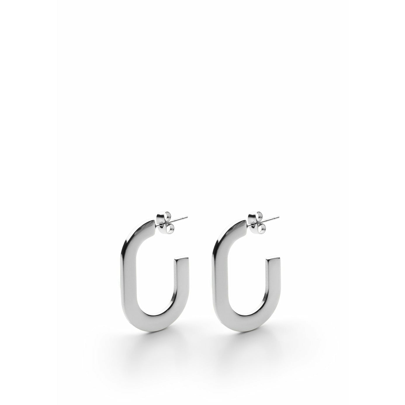 Skultuna Glam Earrings Polished Steel, ø2,2 Cm