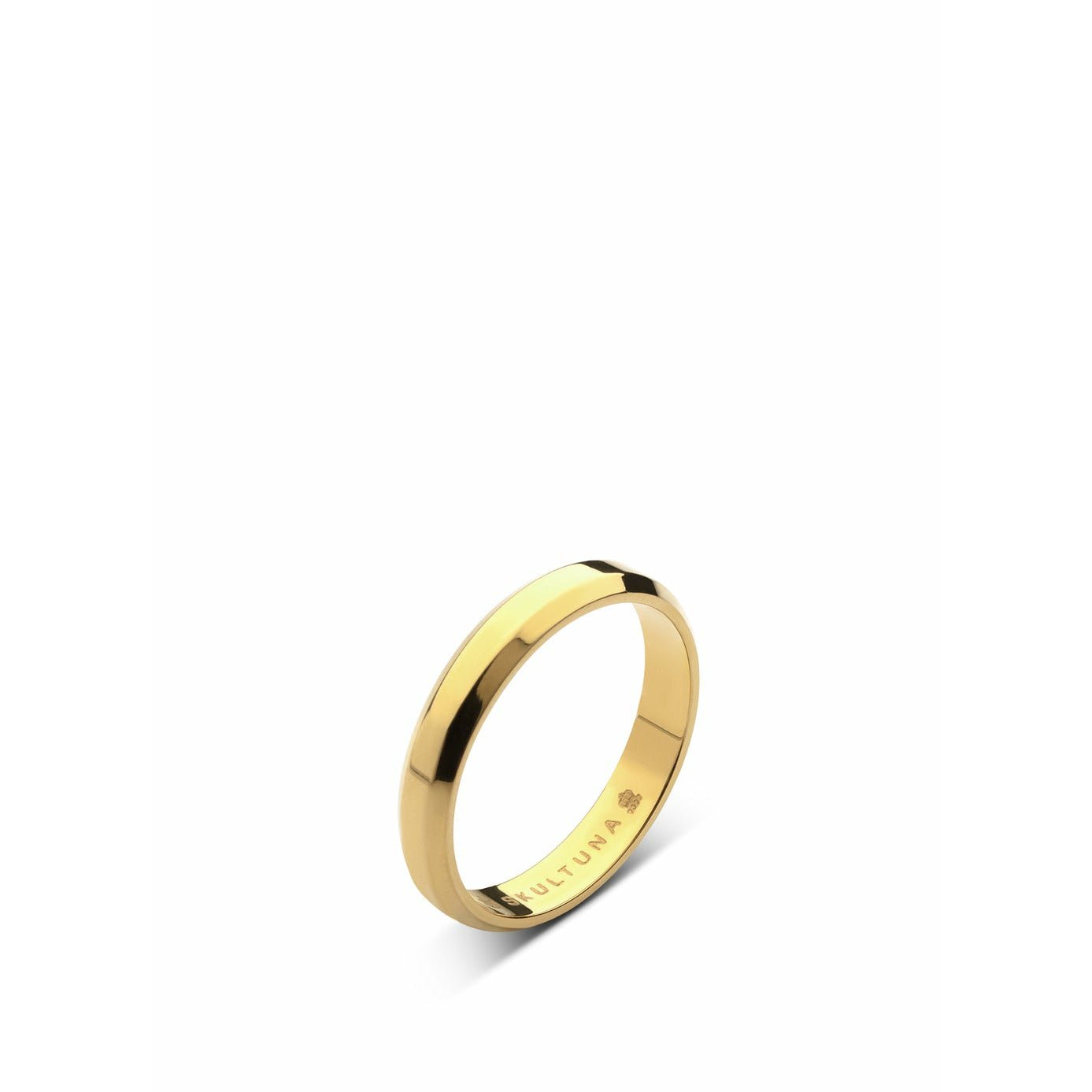 Ikona skultuna pierścień mały 316 l stalowy złoto plated, Ø1,66 cm