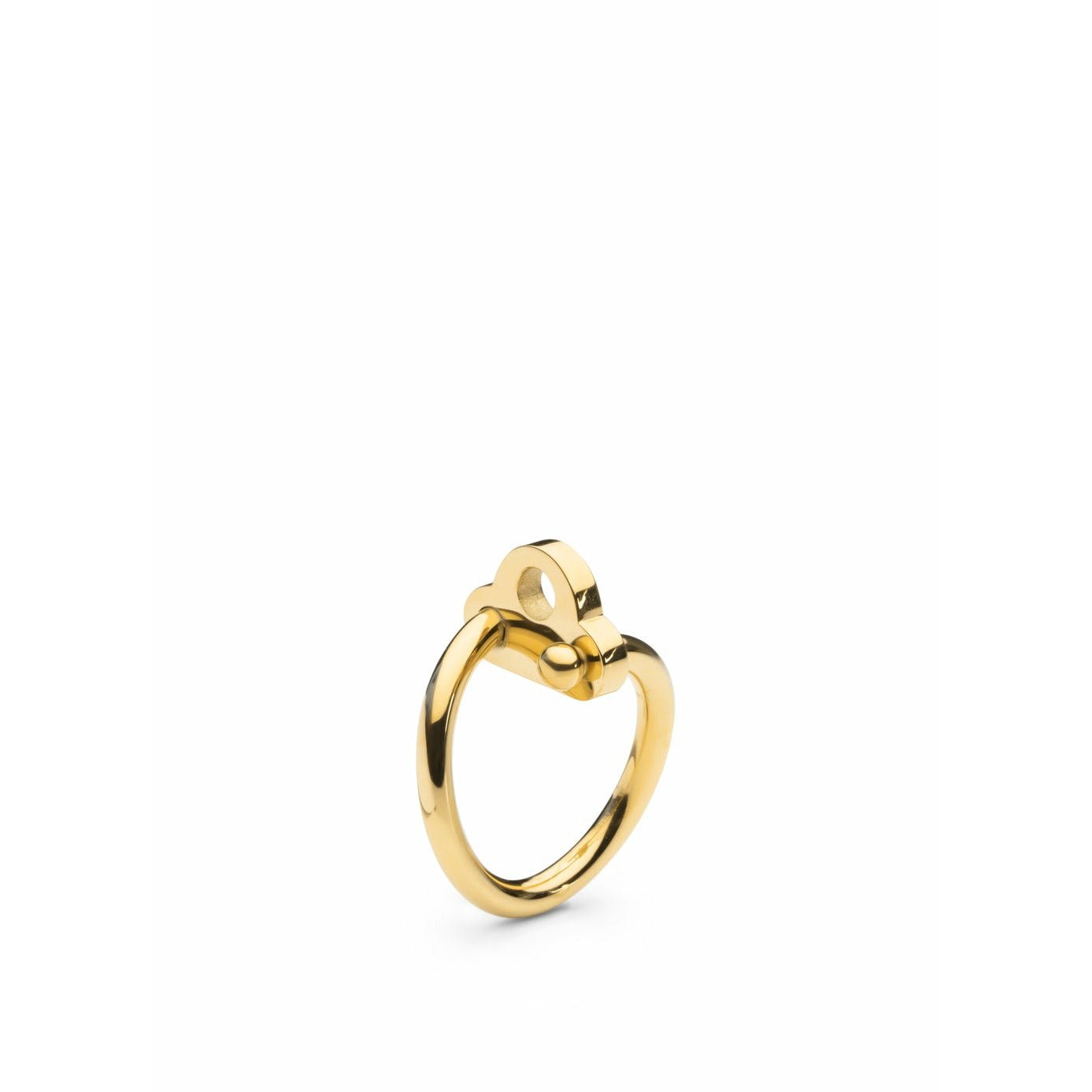 Skultuna Key Pierścień Średni złoto platowany, Ø1,81 cm