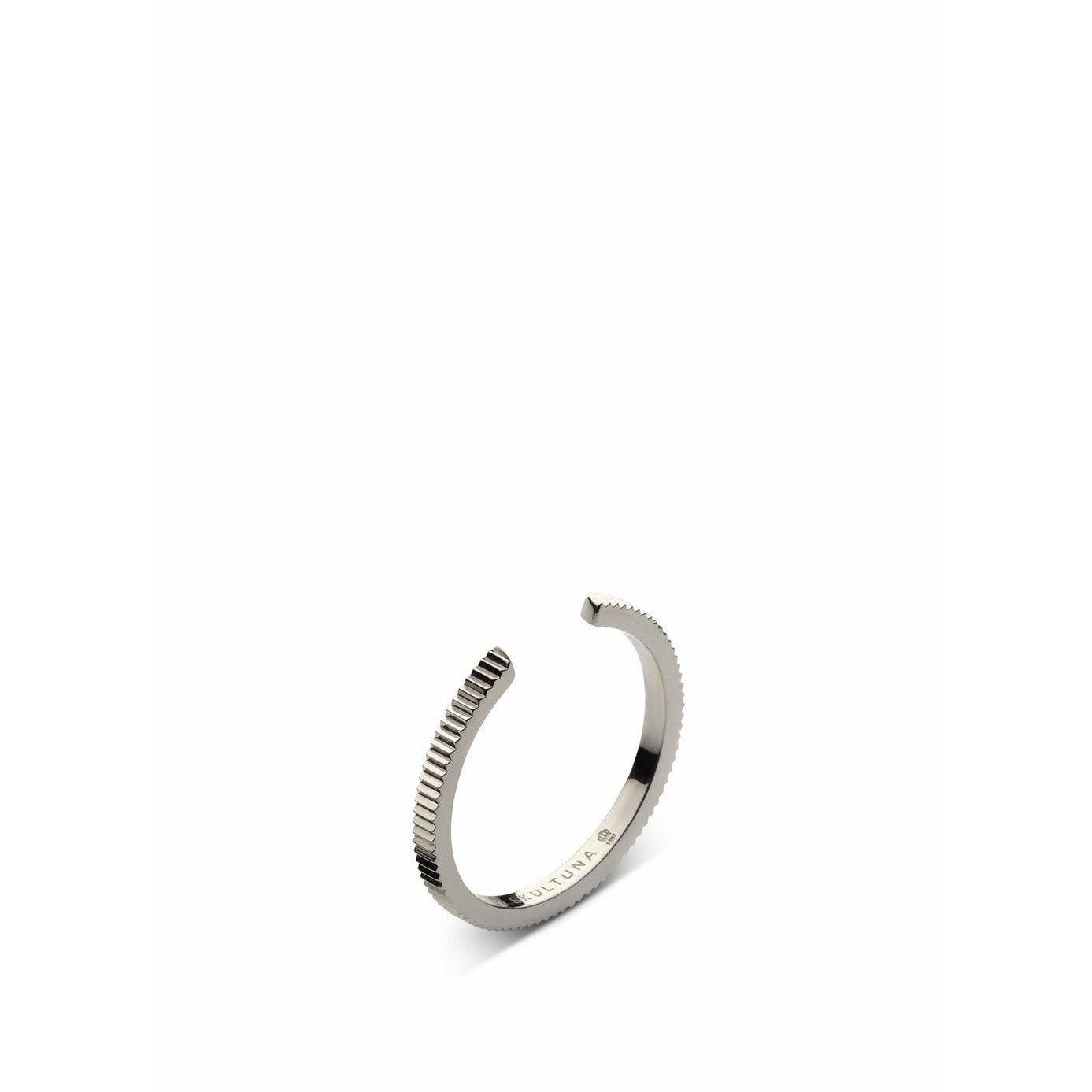 Szultuna żebrowana cienka pierścień Mała wypolerowana stal, Ø1,6 cm