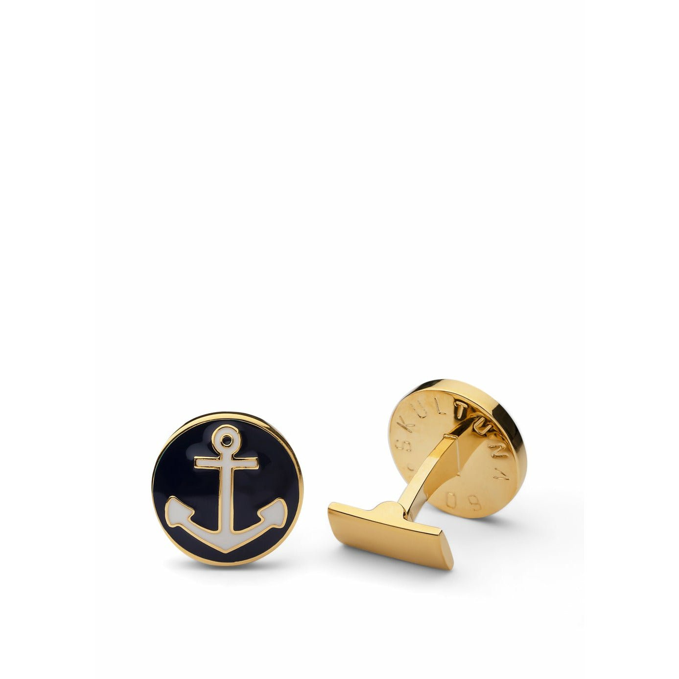 Skultuna The Anchor Cufflink Gold Plated, ø1,6