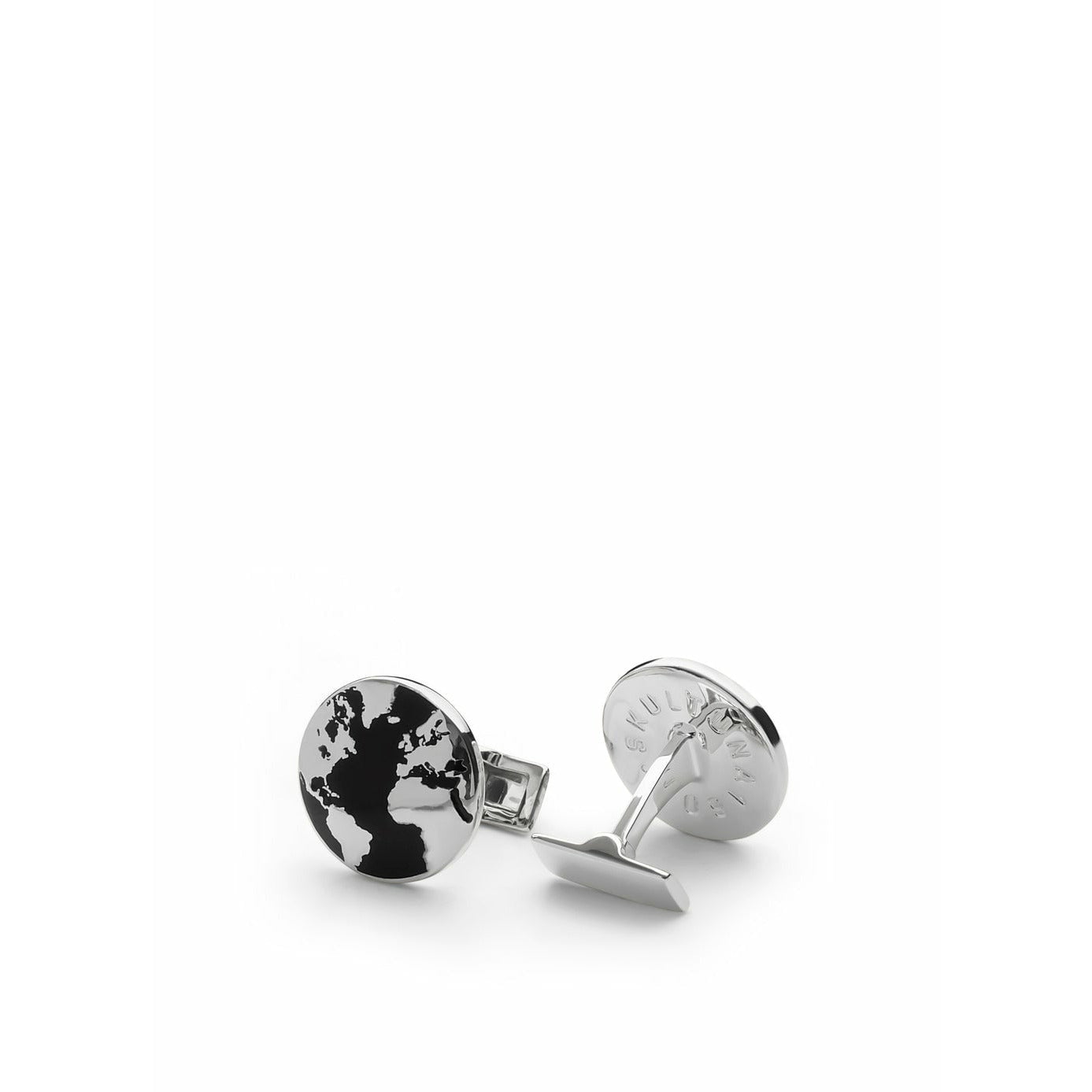 Skultuna The World Cufflink Silver plated, Ø1,9 cm