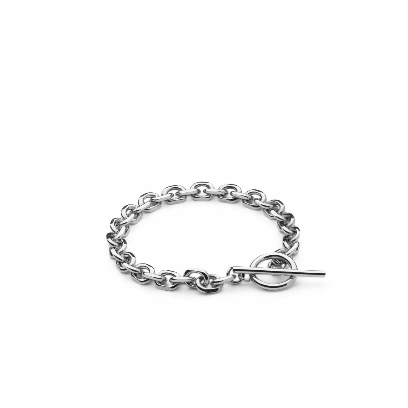 Skultuna Unité Chain Bracelet Small Polished Steel, ø14,5 Cm