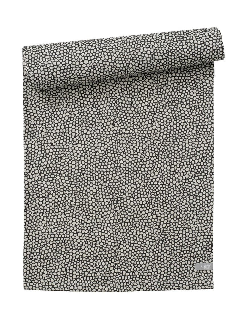 Spira Dotte Table Runner, Asphalt