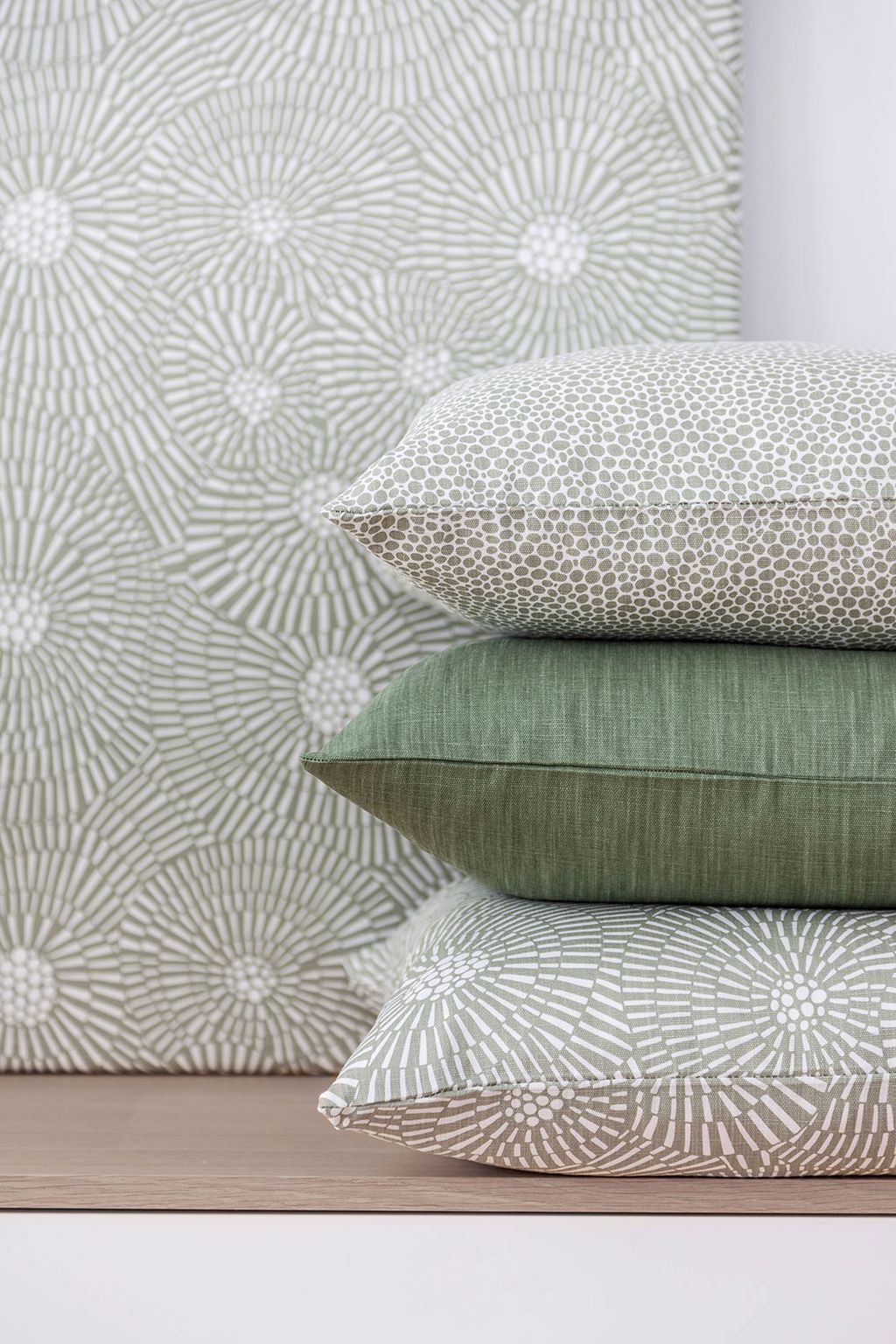 Spira Dubbelveck I Klotz Cushion Cover, Sage Green