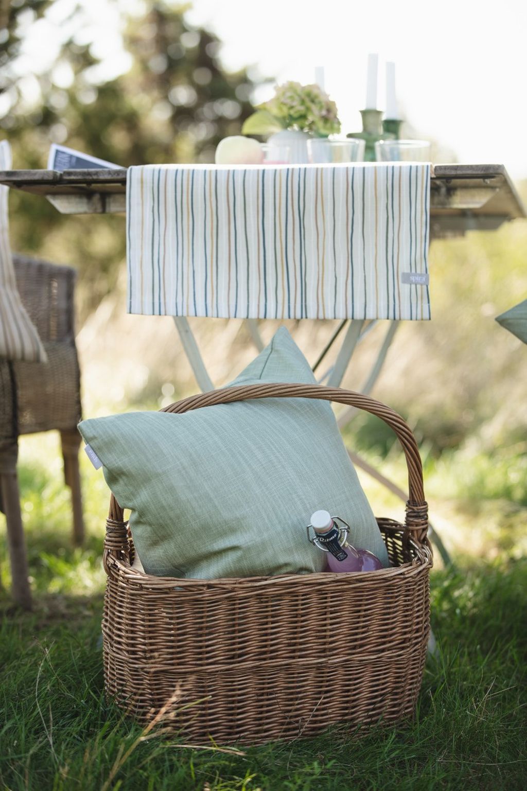 Spira Stripe Table Runner, Multicolored