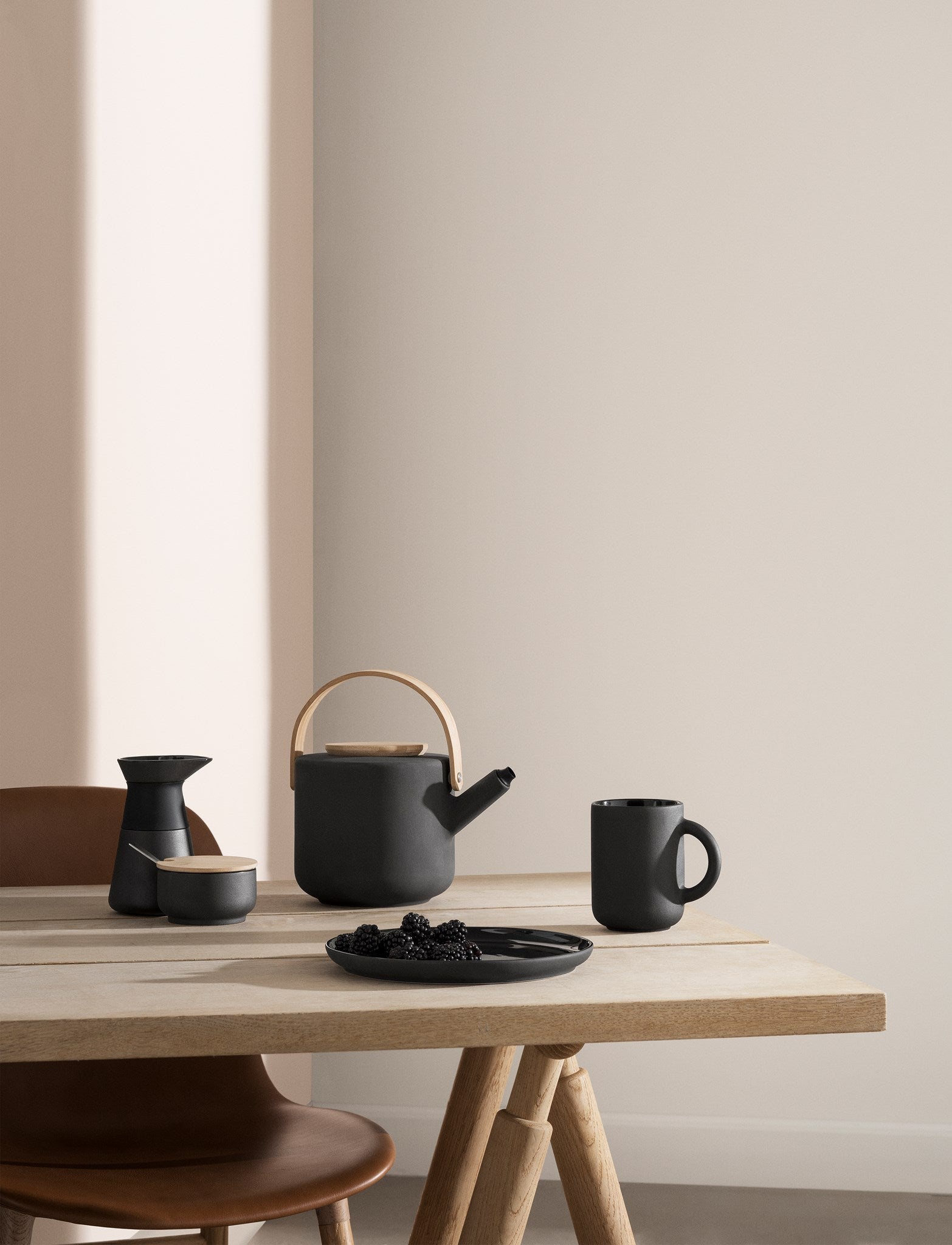 Stelton Theo Sugar Bowl 0,1 L, czarny