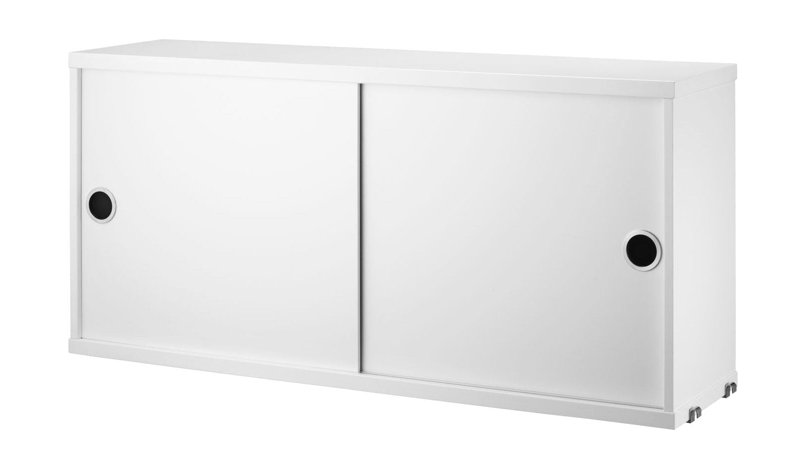 Meble sznurkowe element szafy sznurkowej z przesuwnymi drzwiami 20x78x37 cm, biały