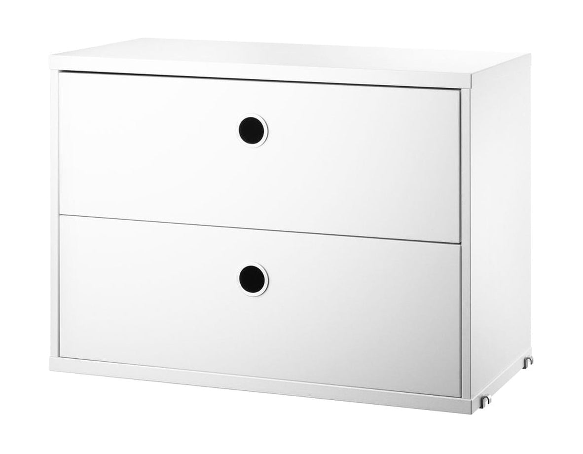 Meble sznurkowe element szuflady systemu 30x58x42 cm, biały