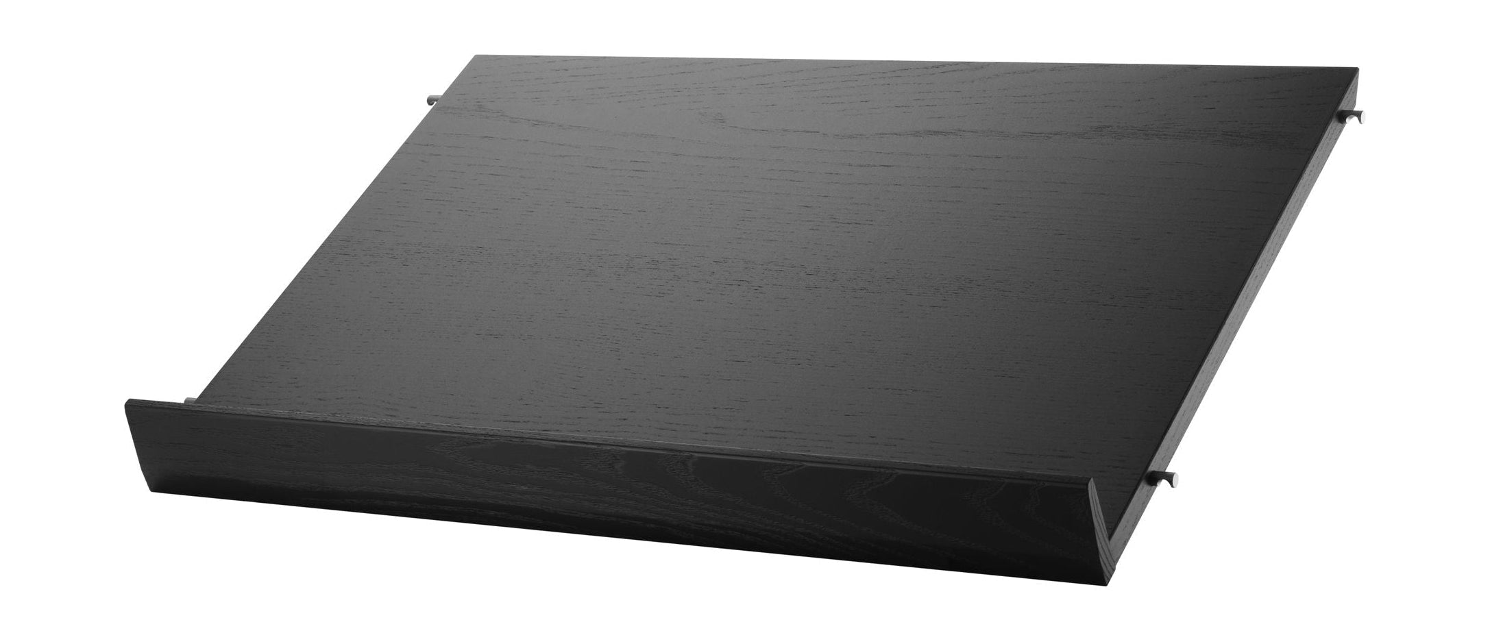 String Meble System System Magazyn Tray Wood Black Bedained Ash, 30x58 cm