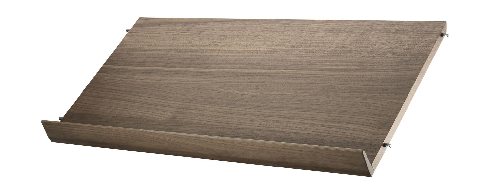 String Furniture System System Magazyn Tray Wood Walnut, 30x78 cm
