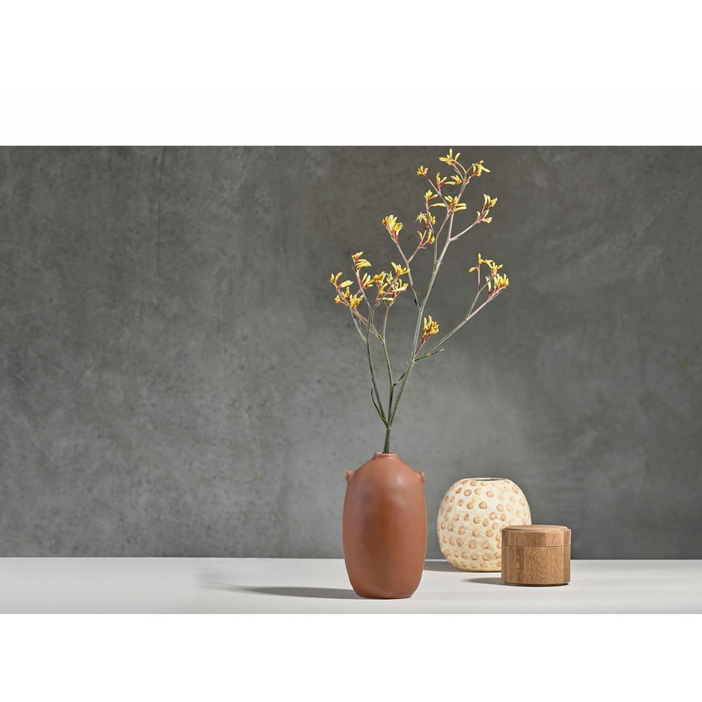 Kolekcja willi wazon dekoracyjny Øx H 18,5x20 cm, krem/nougat