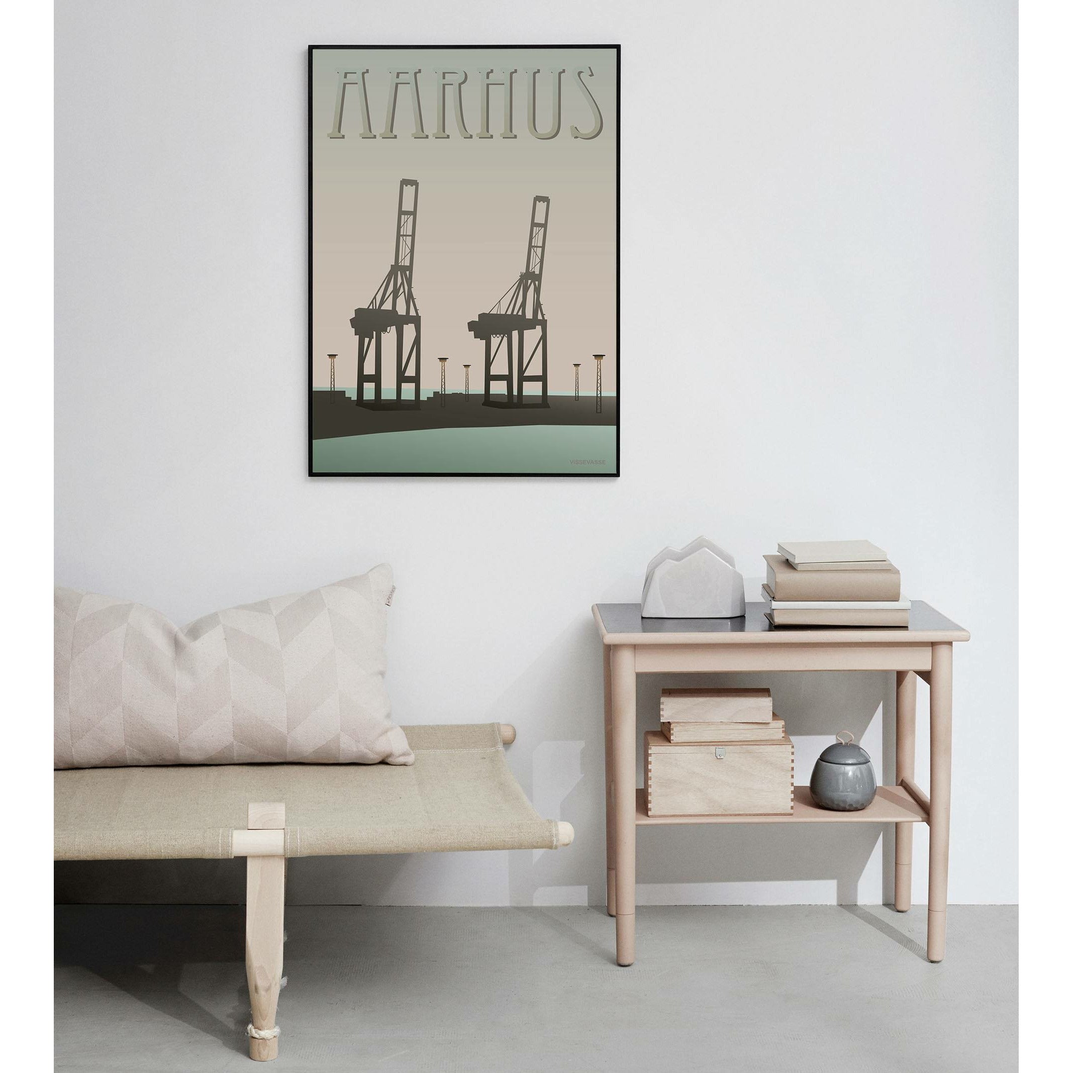 Vissevasse Aarhus Harbour Poster, 50 X70 Cm