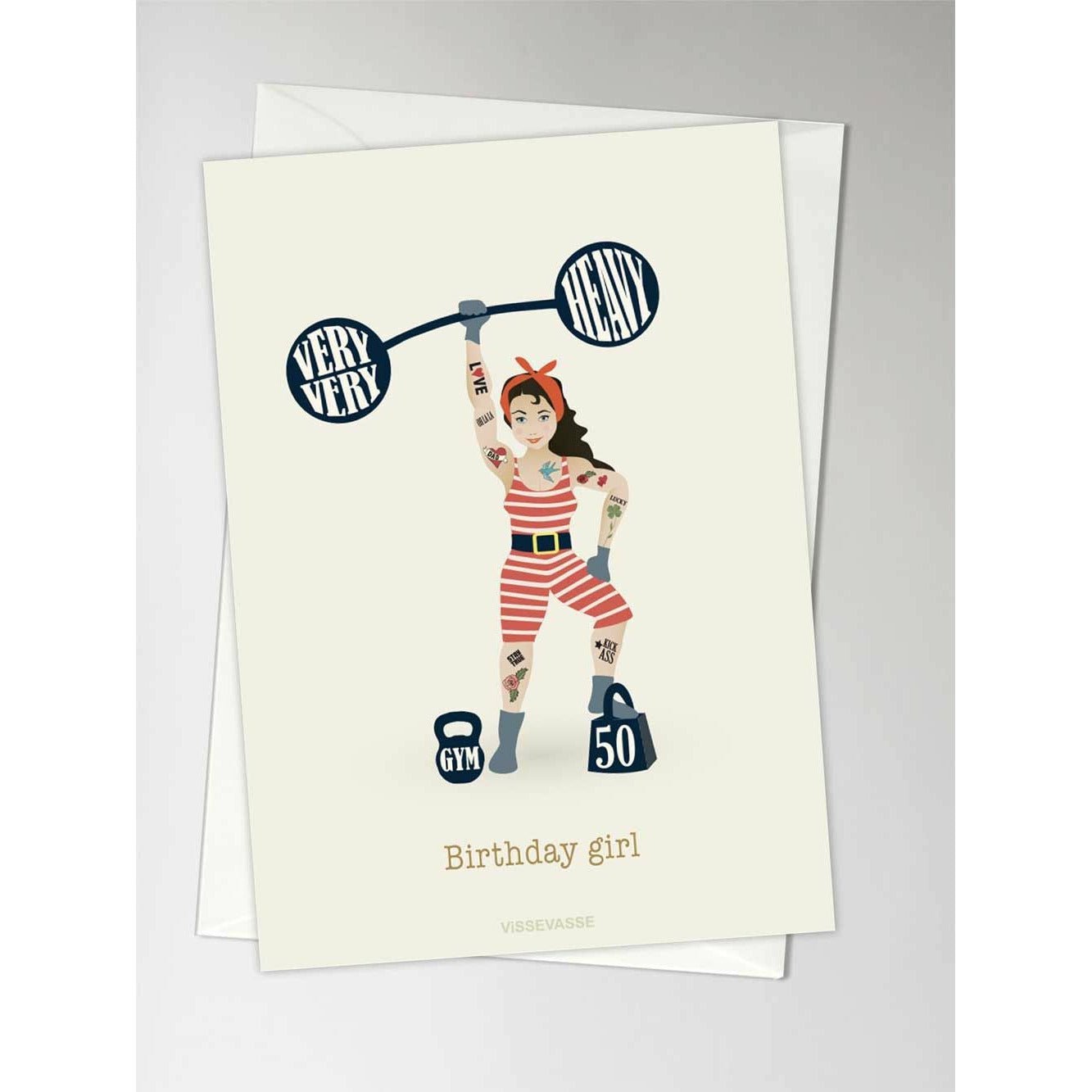Vissevasse Birthday Girl Gift Karta, A6