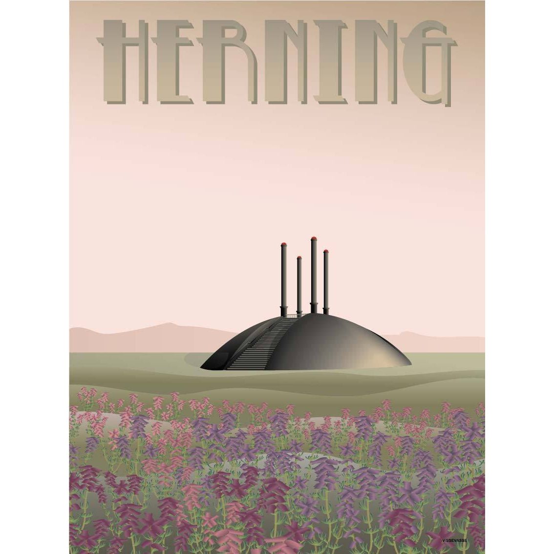 Vissevasse Herning Plakat, 15 x21 cm