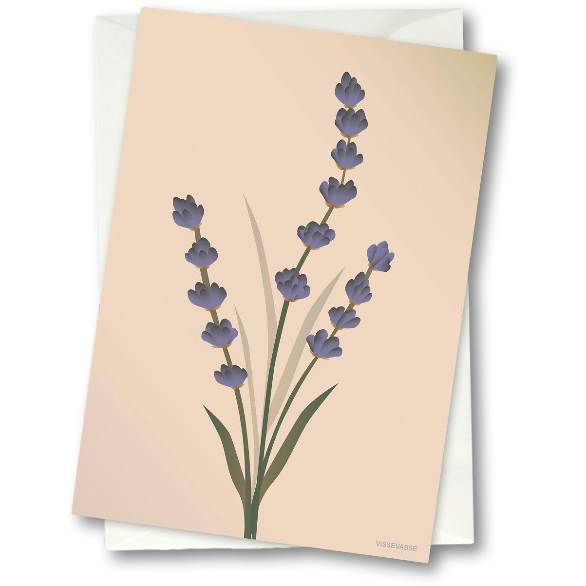 Vissevasse Lavender Greeting Card 15 x21 cm, nago