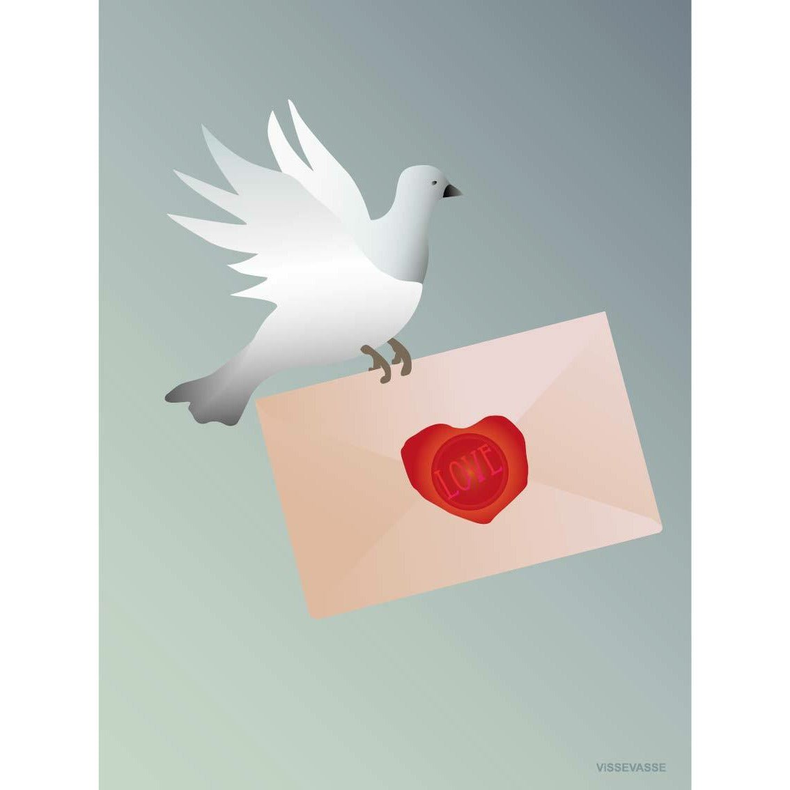 Vissevasse Letter Letter Carding Card, 15 x21 cm