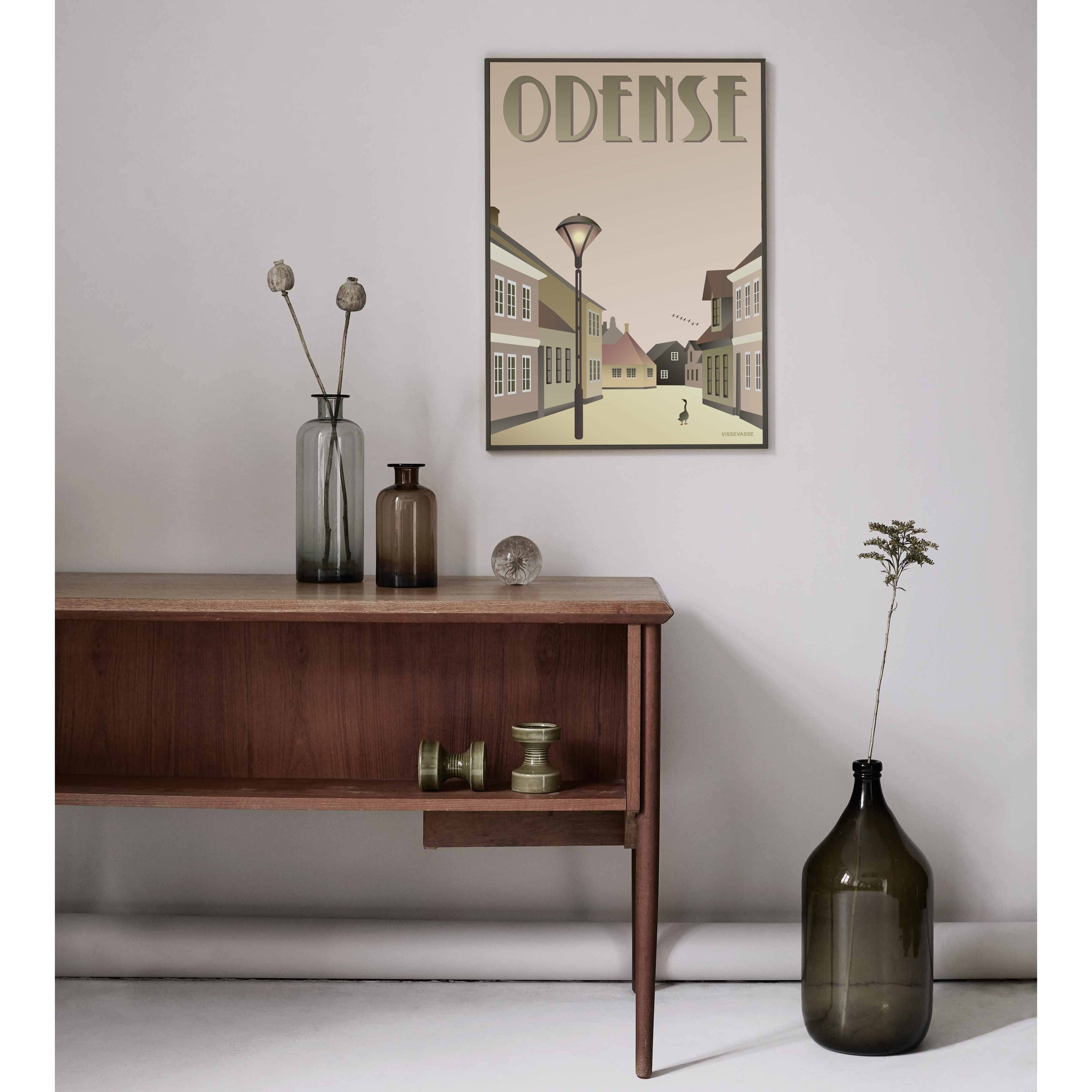 Vissevasse Odense Entlein Poster, 70 X100 Cm