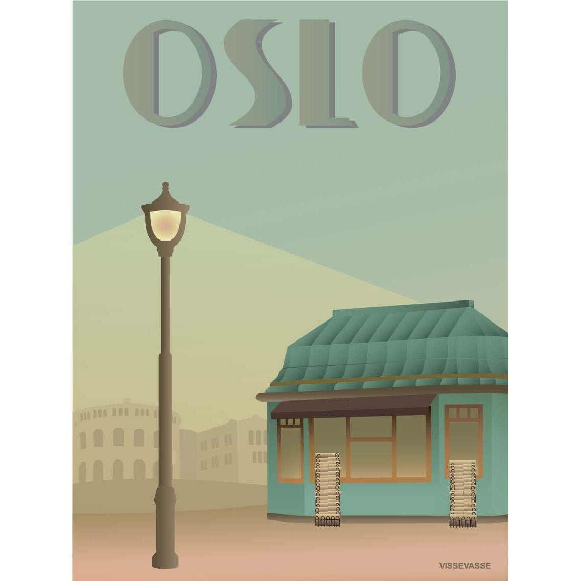 Plakat Vissevasse Oslo, 30 x 40 cm