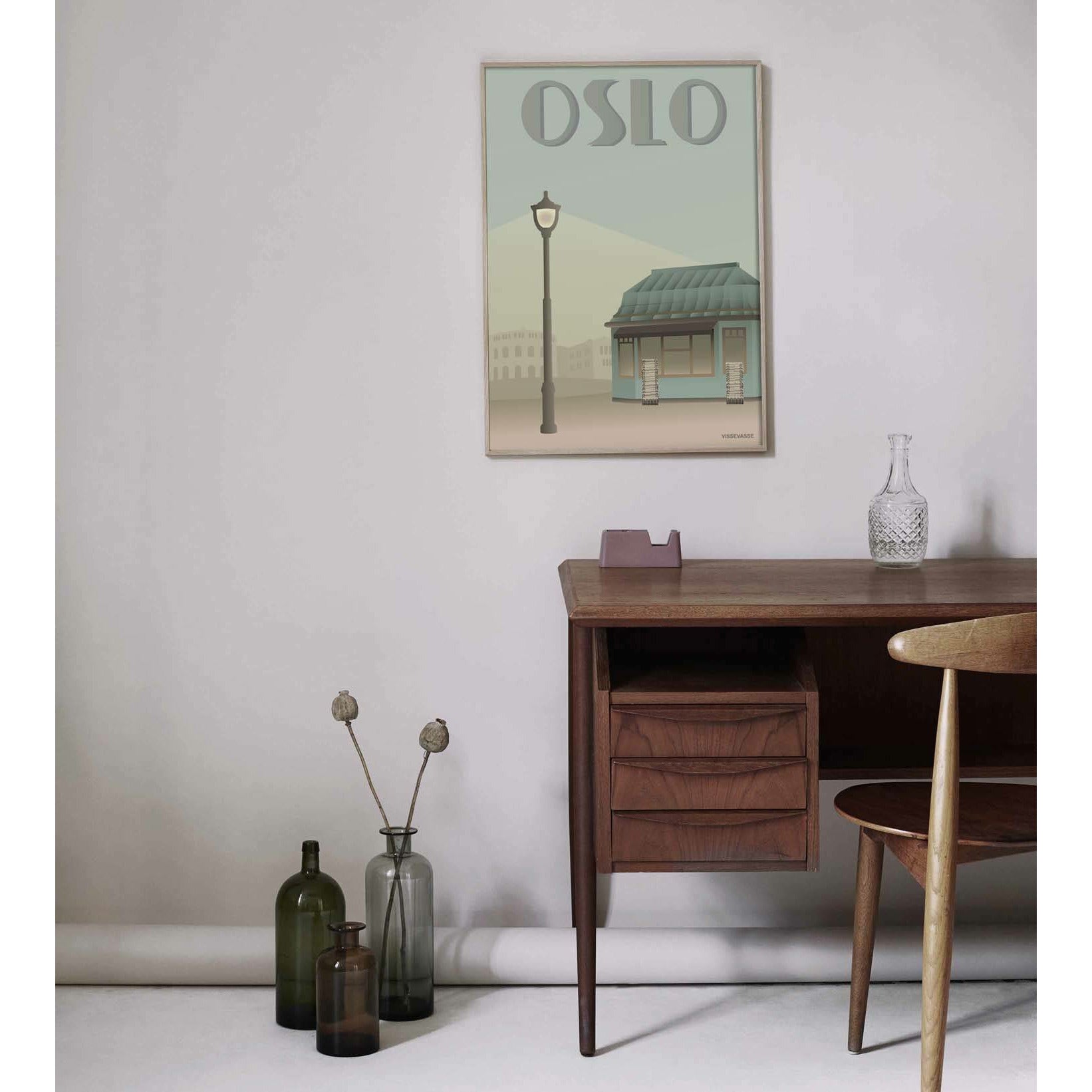 Vissevasse Oslo Newsstand Poster, 70 X100 Cm