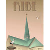 Poster Vissevasse Ribe Babor, 30 x 40 cm