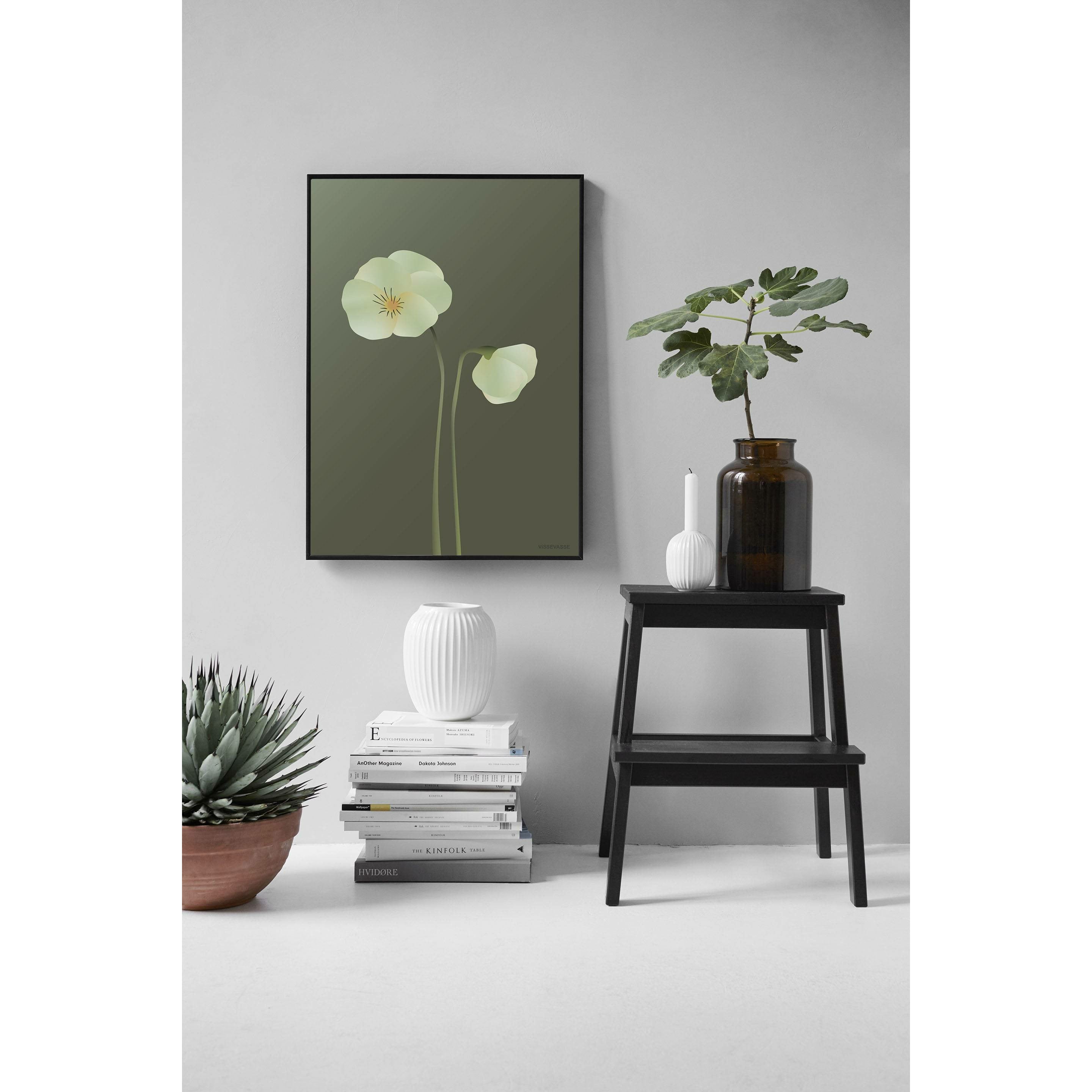 Vissevasse Pansy plakat 30 x 40 cm, zielony