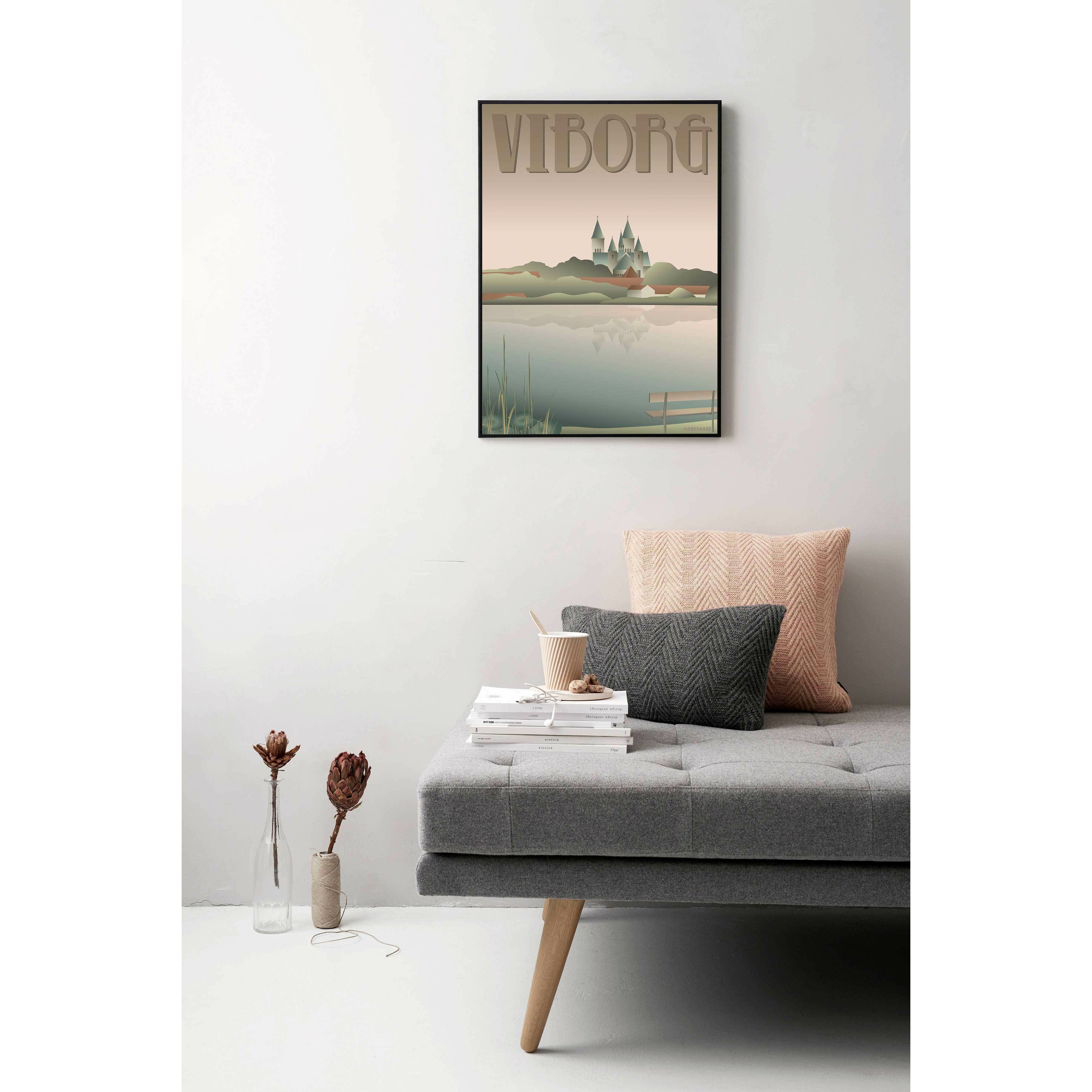 Vissevasse Viborg Lakes Plakat, 50 x 70 cm