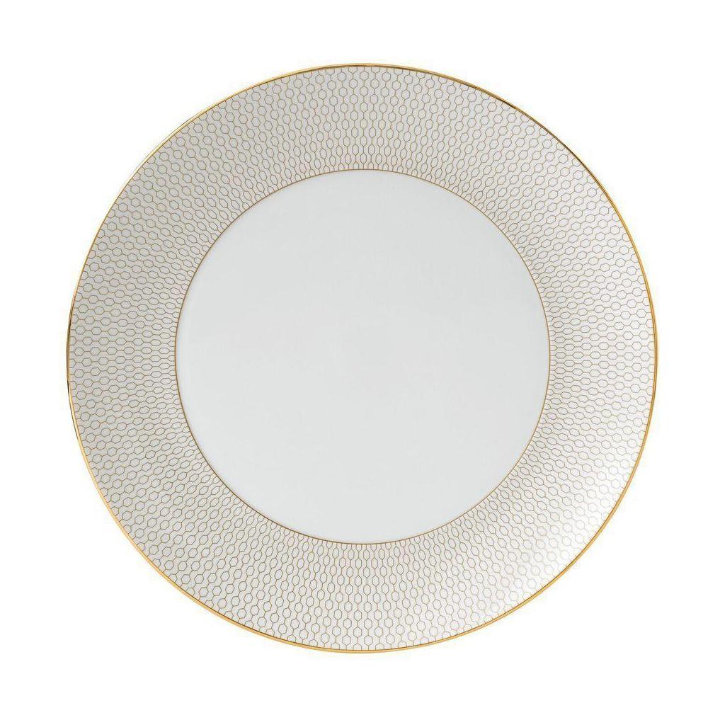 Wedgwood Arris Plate 28 cm, biały/złoty