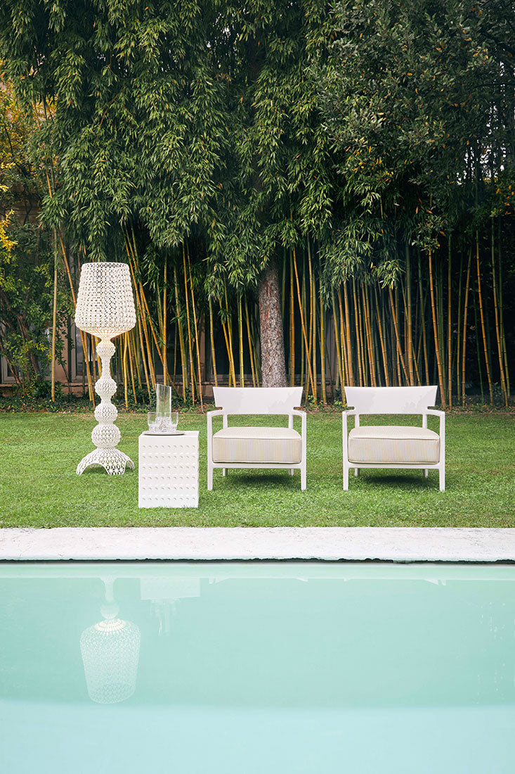 Kartell Cara Outdoor Armchair, Ivory/Beige