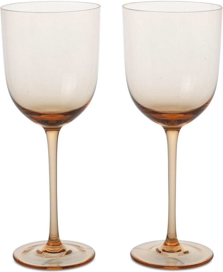 Ferm Living Host White Wine Glasses 30 Cl Set Of 2, Blush