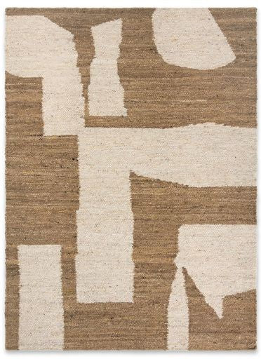 Ferm Living Piece Rug 140 X 200 Cm, Off White/Toffee