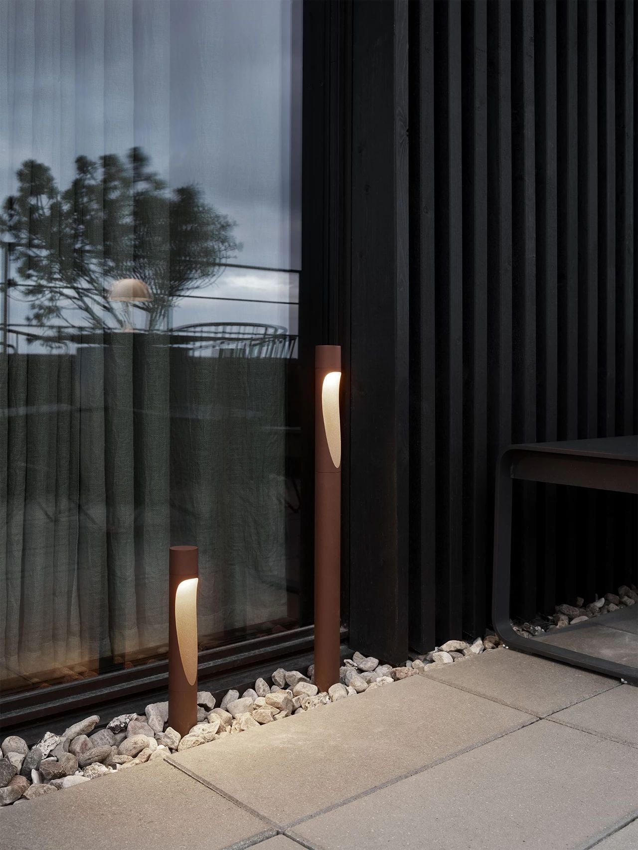 Louis Poulsen Flindt Garden Bollard prowadził 2700 K 6,5 W Spike bez adaptera z złączem krótkim, Corten