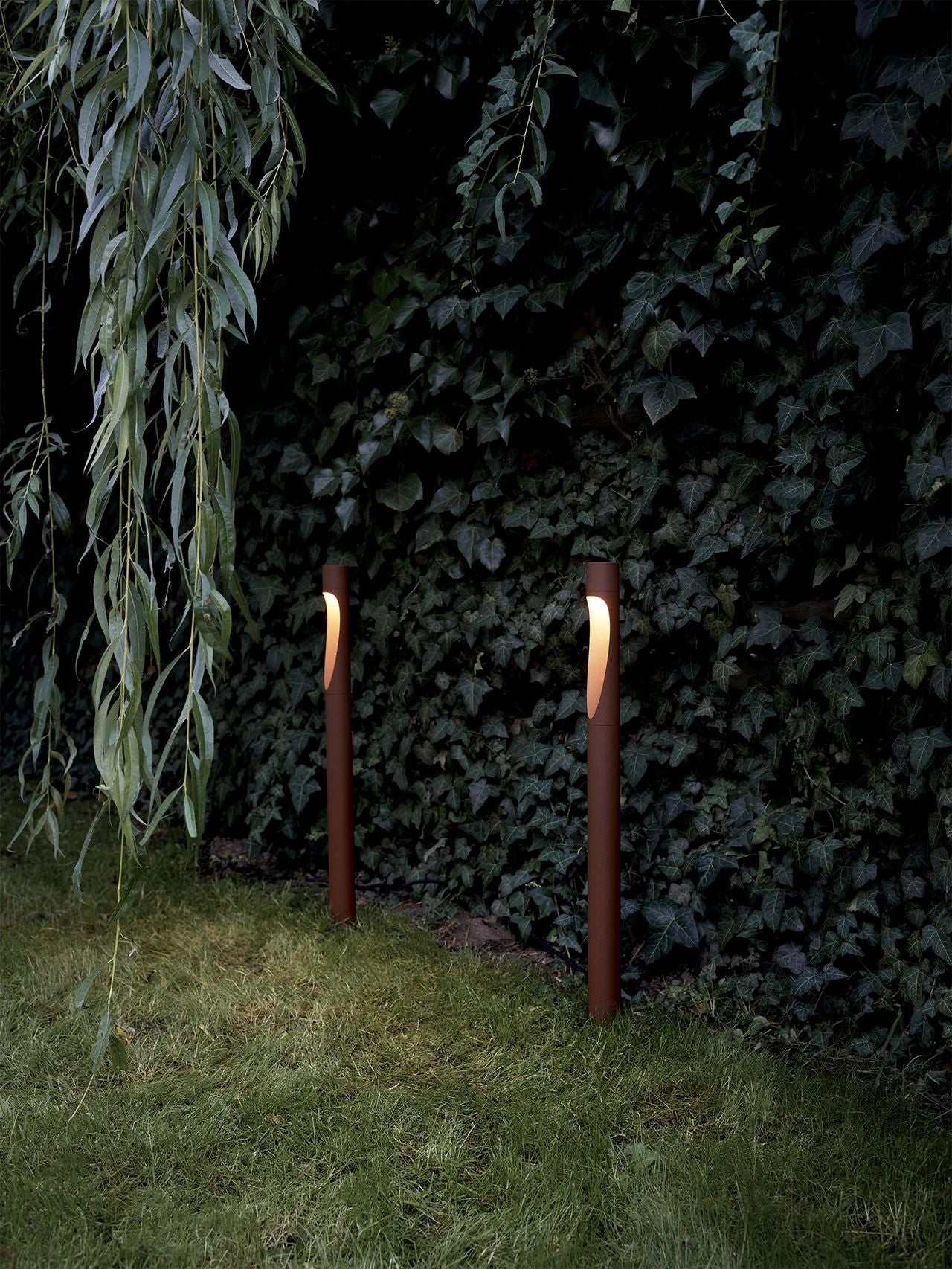 Louis Poulsen Flindt Garden Bollard Led 3000 K 6.5 W Anchor With Adaptor Long, Corten