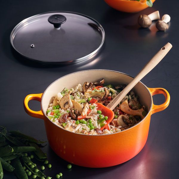 Le Creuset Okrągła zapiekanka ze szklaną pokrywką 22 cm, wulkaniczna